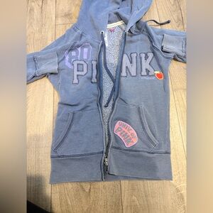 Vintage Victorias Secret Pink Zip Up Hoodie : Size Small
